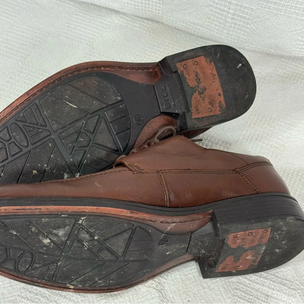Bill Blass Oxfords Loafers Men's Brown‎ Leather Dress Shoes Size 10